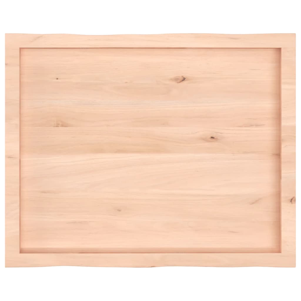 vidaXL Blat masă 80x60x(2-6) cm lemn stejar netratat contur organic