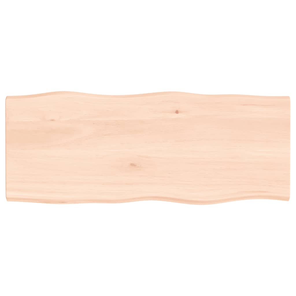 vidaXL Blat masă 100x40x2 cm stejar masiv netratat contur organic
