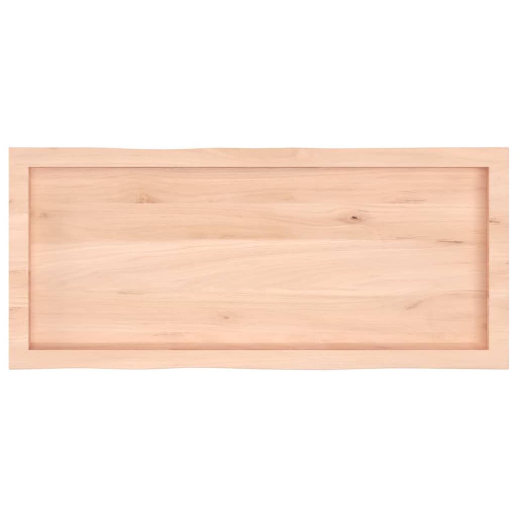vidaXL Blat masă 100x40x(2-4) cm lemn stejar netratat contur organic