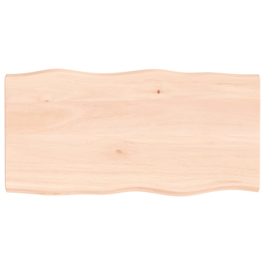 vidaXL Blat masă 100x50x(2-4) cm lemn stejar netratat contur organic vidaXL Blat masă 100x50x(2-4) cm lemn stejar netratat contur organic