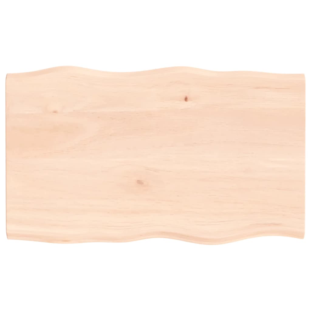 vidaXL Blat masă 100x60x2 cm lemn masiv stejar netratat contur organic