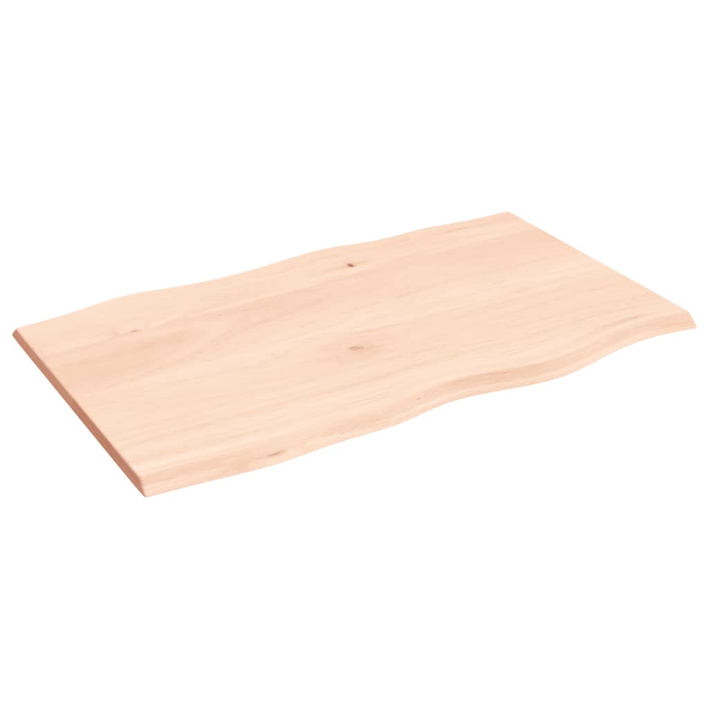 vidaXL Blat masă 100x60x2 cm lemn masiv stejar netratat contur organic