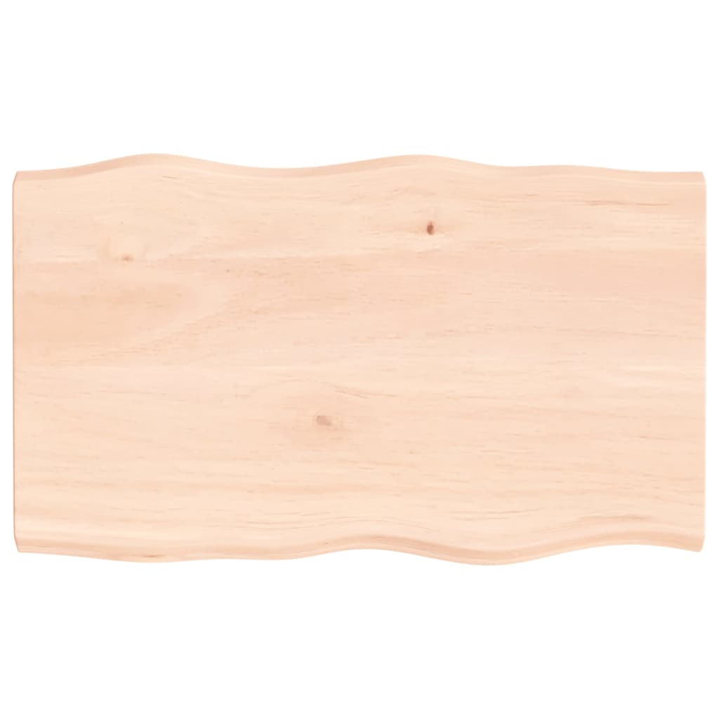 vidaXL Blat masă 100x60x(2-4) cm lemn stejar netratat contur organic