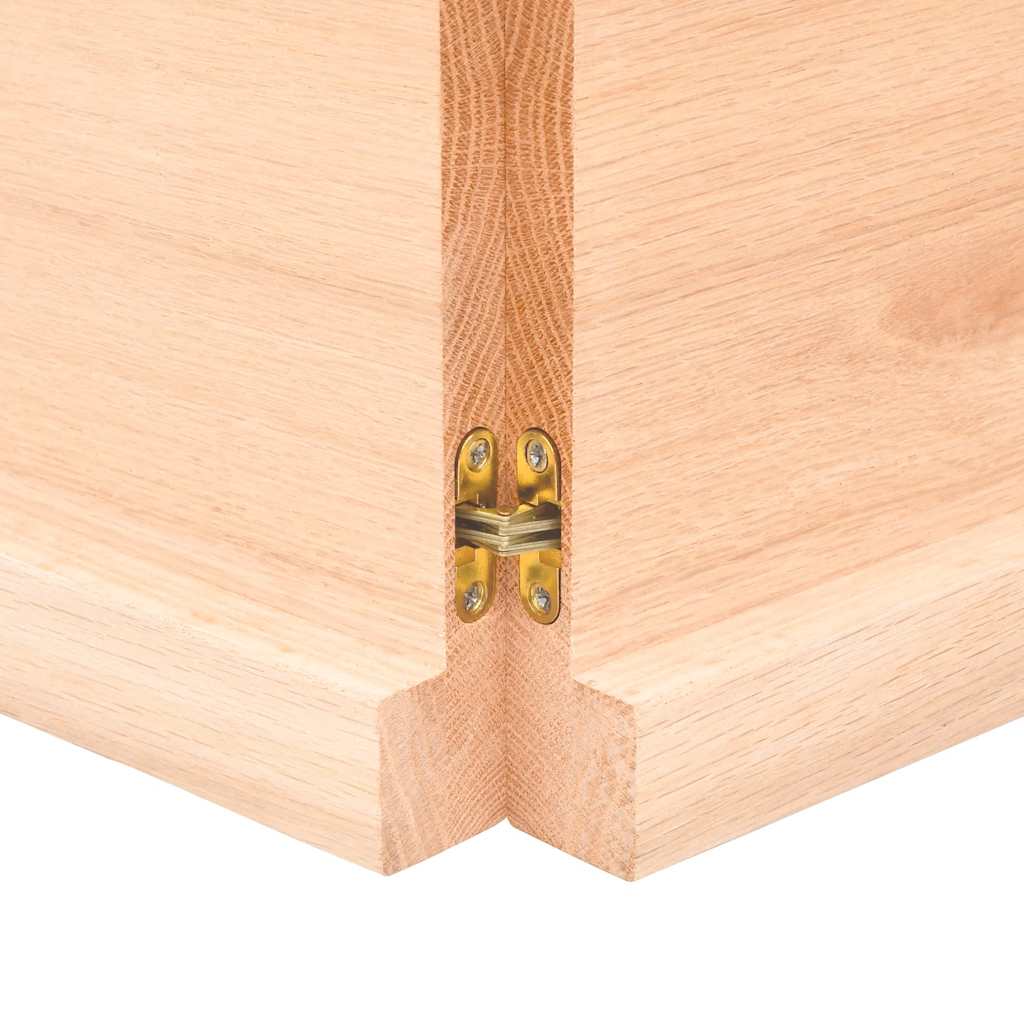 vidaXL Blat masă 120x40x(2-4) cm lemn stejar netratat contur organic