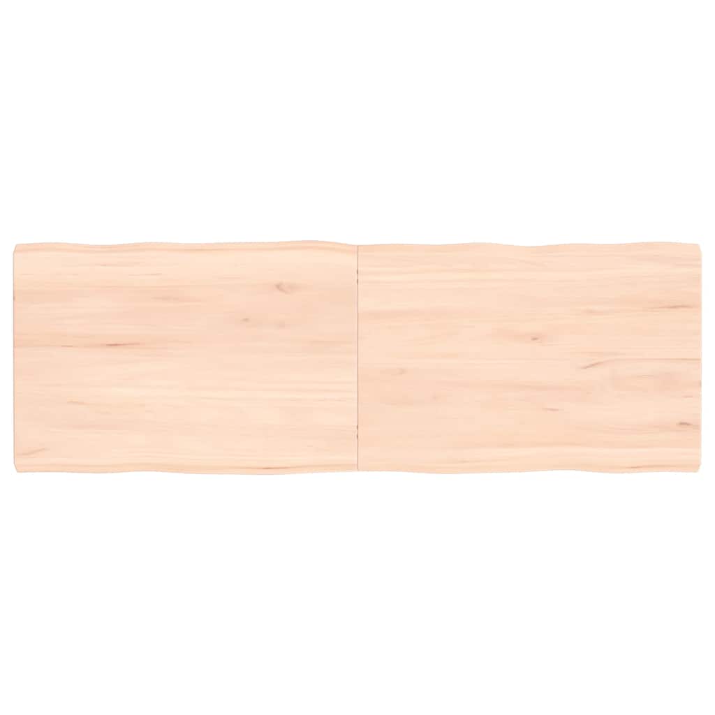 vidaXL Blat masă 120x40x(2-4) cm lemn stejar netratat contur organic