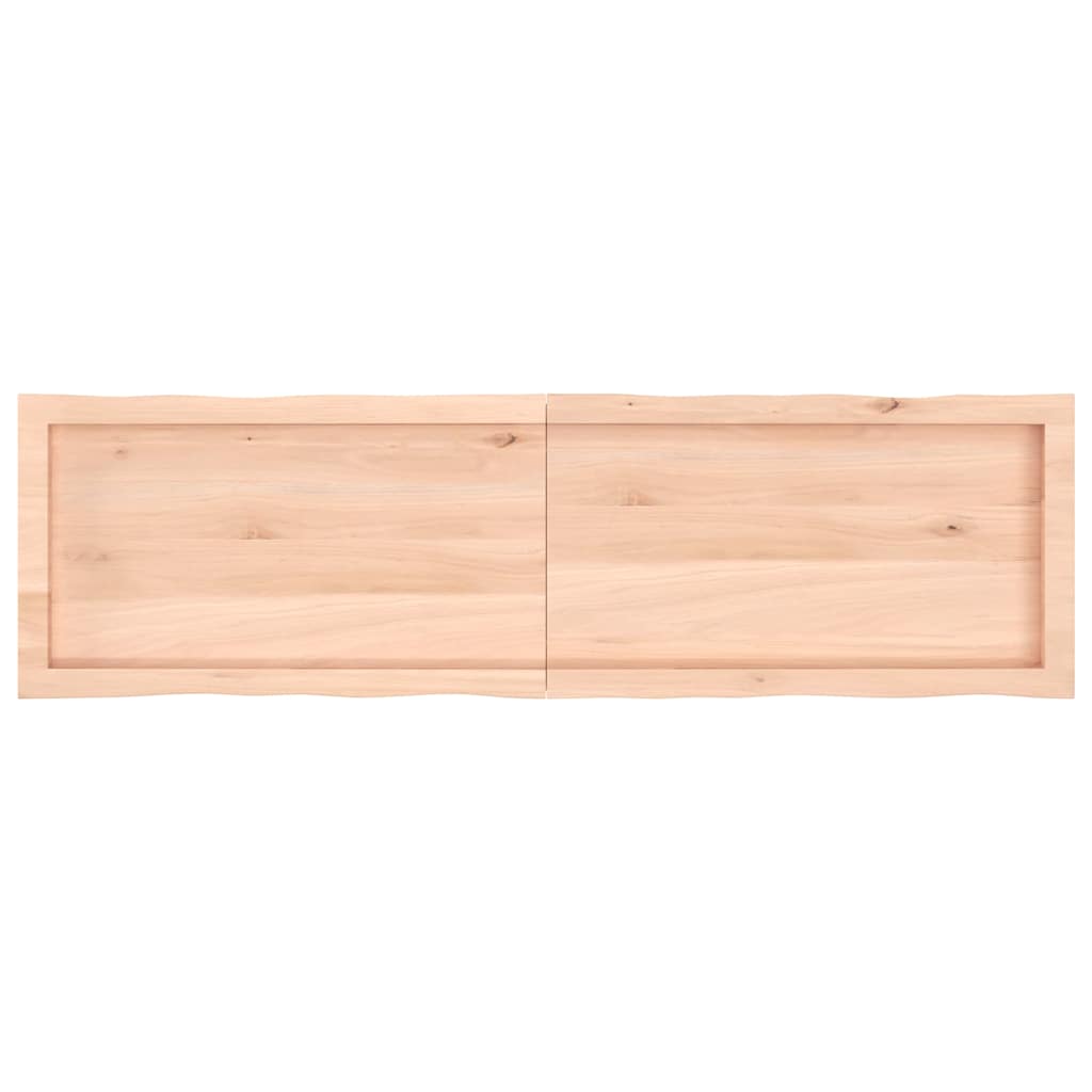 vidaXL Blat masă 140x40x(2-4) cm lemn stejar netratat contur organic