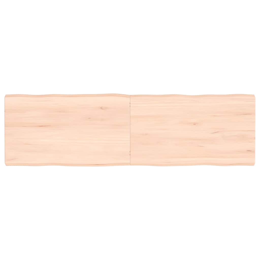 vidaXL Blat masă 140x40x(2-4) cm lemn stejar netratat contur organic
