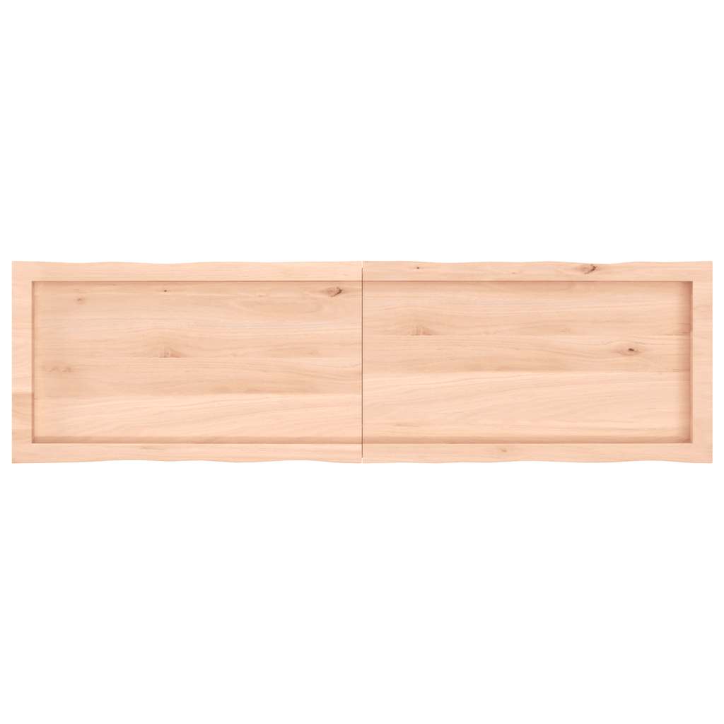 vidaXL Blat masă 140x40x(2-6) cm lemn stejar netratat contur organic