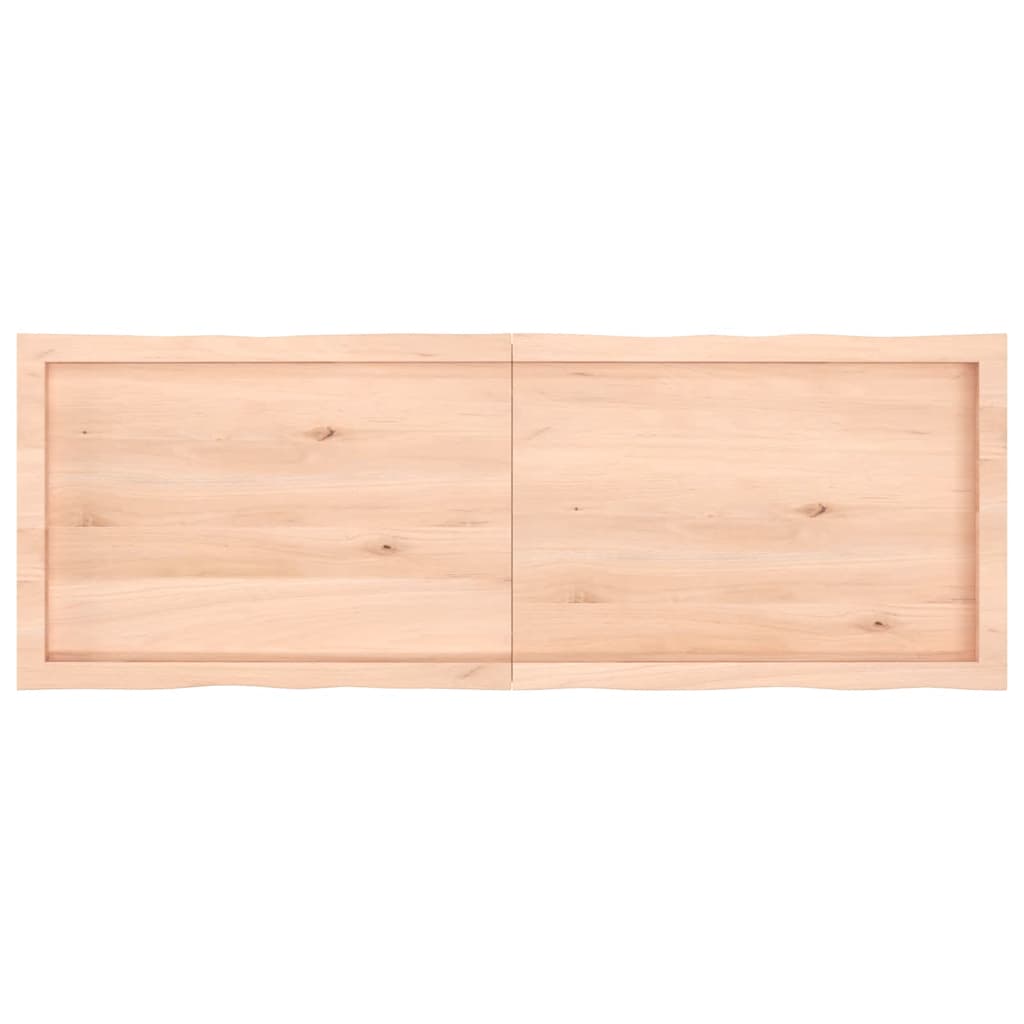 vidaXL Blat masă 140x50x(2-6) cm lemn stejar netratat contur organic