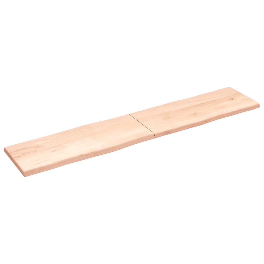 vidaXL Blat masă 200x40x(2-4) cm lemn stejar netratat contur organic