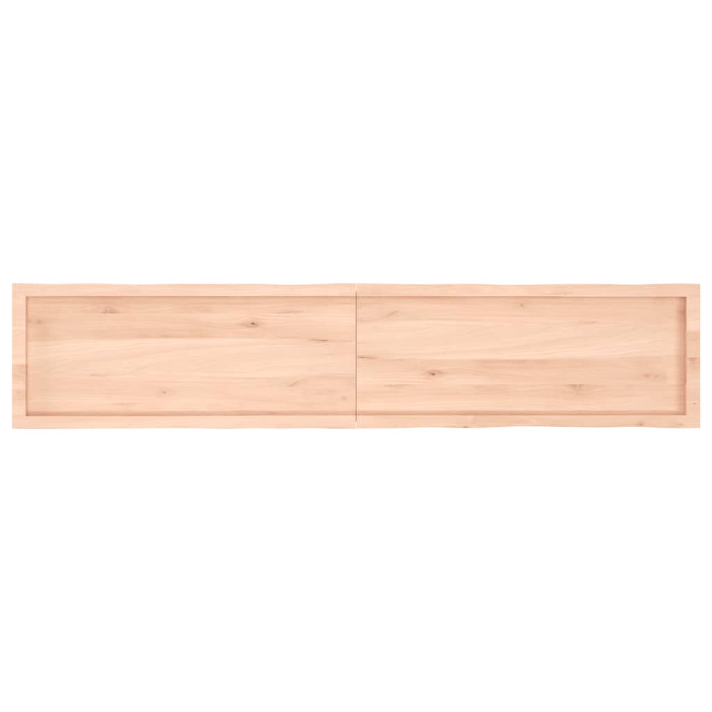 vidaXL Blat masă 200x40x(2-4) cm lemn stejar netratat contur organic