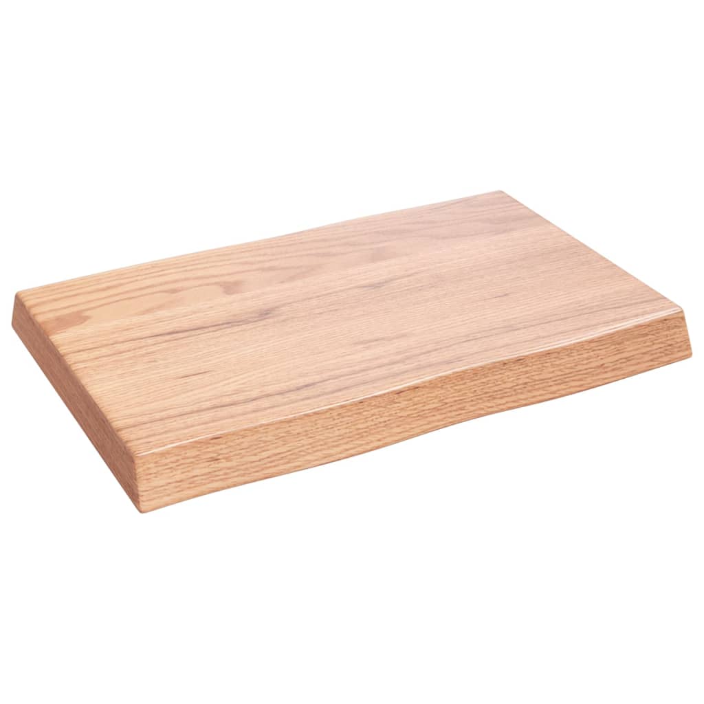 vidaXL Blat masă, 60x40x(2-6) cm, maro, lemn tratat contur organic vidaXL Blat masă, 60x40x(2-6) cm, maro, lemn tratat contur organic