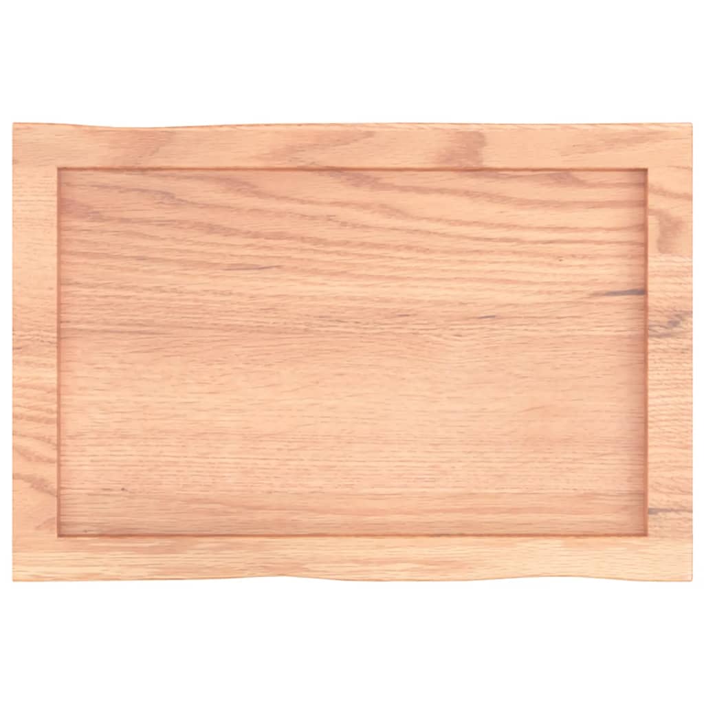 vidaXL Blat masă, 60x40x(2-6) cm, maro, lemn tratat contur organic vidaXL Blat masă, 60x40x(2-6) cm, maro, lemn tratat contur organic