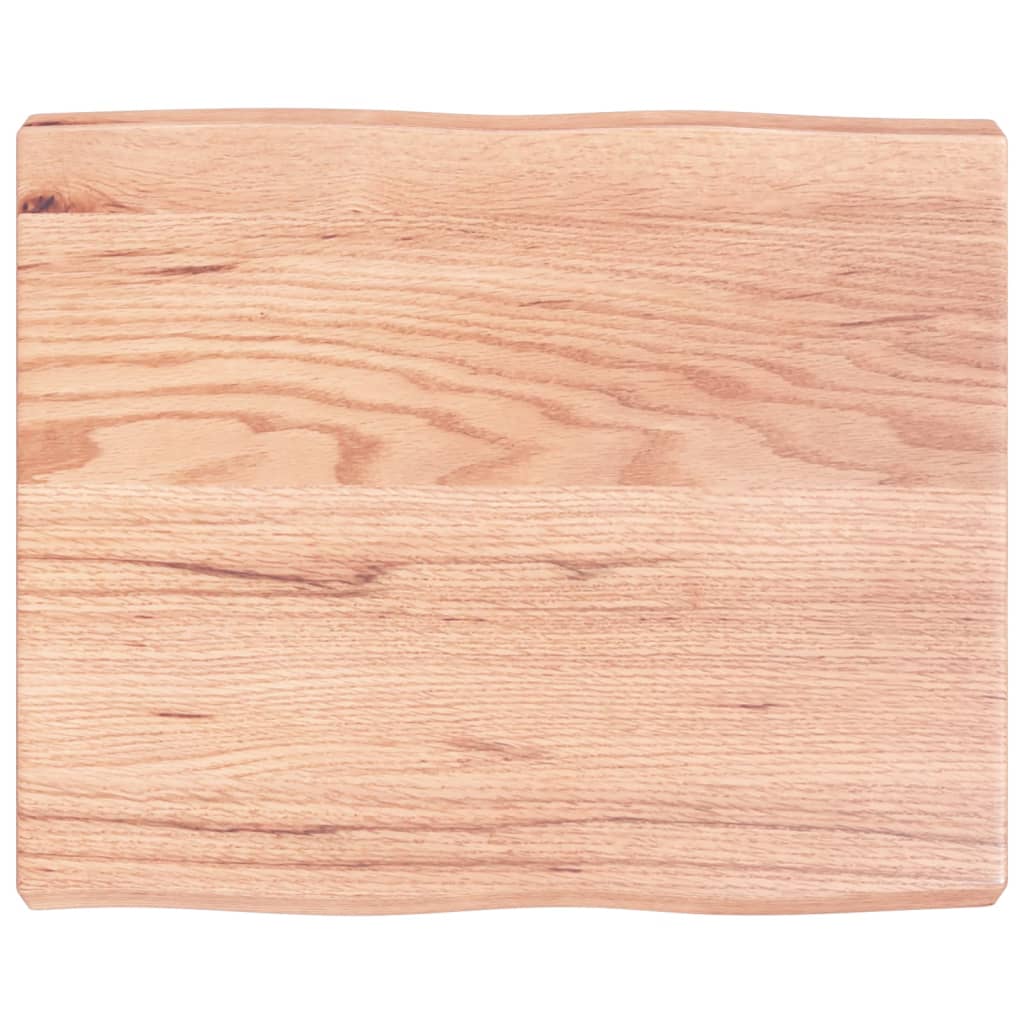 vidaXL Blat masă, 60x50x(2-6) cm, maro, lemn tratat contur organic
