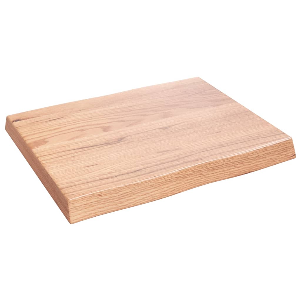 vidaXL Blat masă, 60x50x(2-6) cm, maro, lemn tratat contur organic