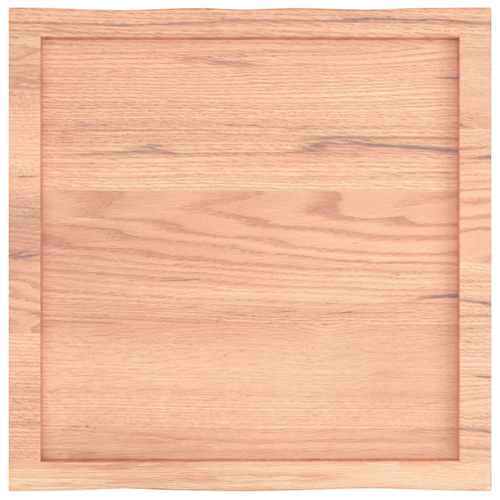 vidaXL Blat masă, 60x60x(2-4) cm, maro, lemn tratat contur organic