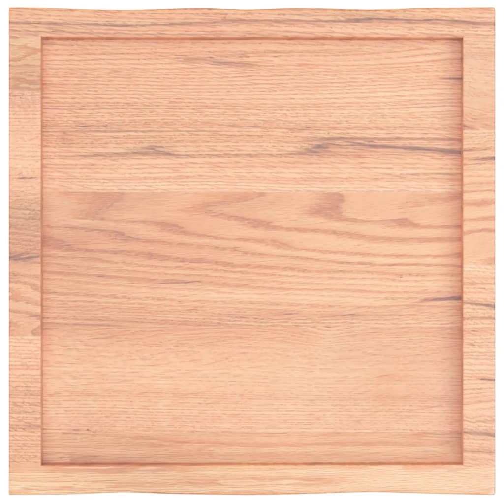 vidaXL Blat masă, 60x60x(2-6) cm, maro, lemn tratat contur organic