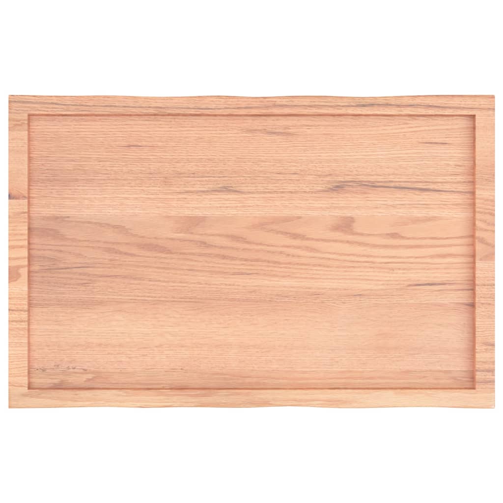 vidaXL Blat masă, 100x60x(2-4) cm, maro, lemn tratat contur organic