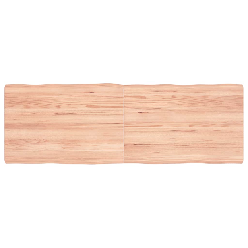 vidaXL Blat masă, 120x40x(2-4) cm, maro, lemn tratat contur organic