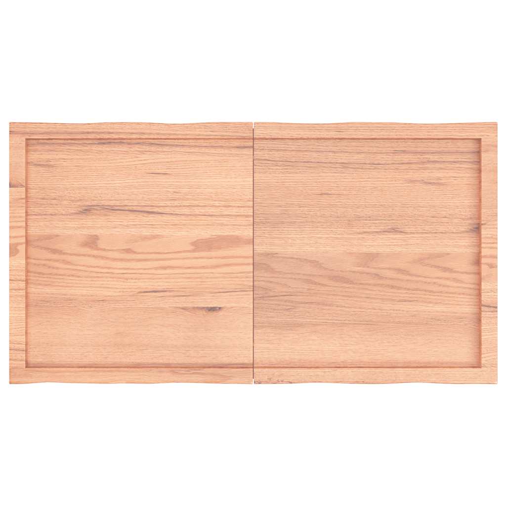 vidaXL Blat masă, 120x60x(2-6) cm, maro, lemn tratat contur organic