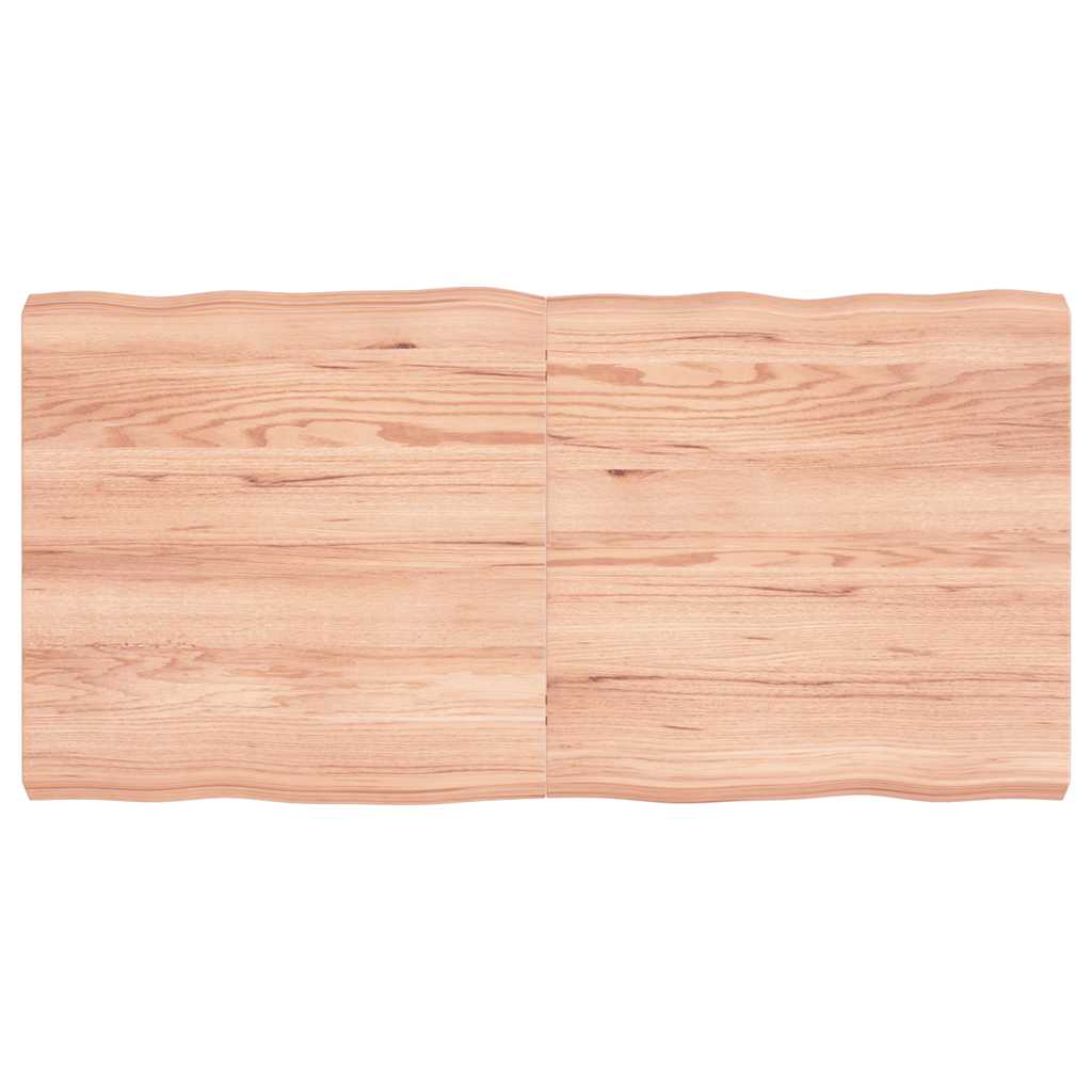 vidaXL Blat masă, 120x60x(2-6) cm, maro, lemn tratat contur organic