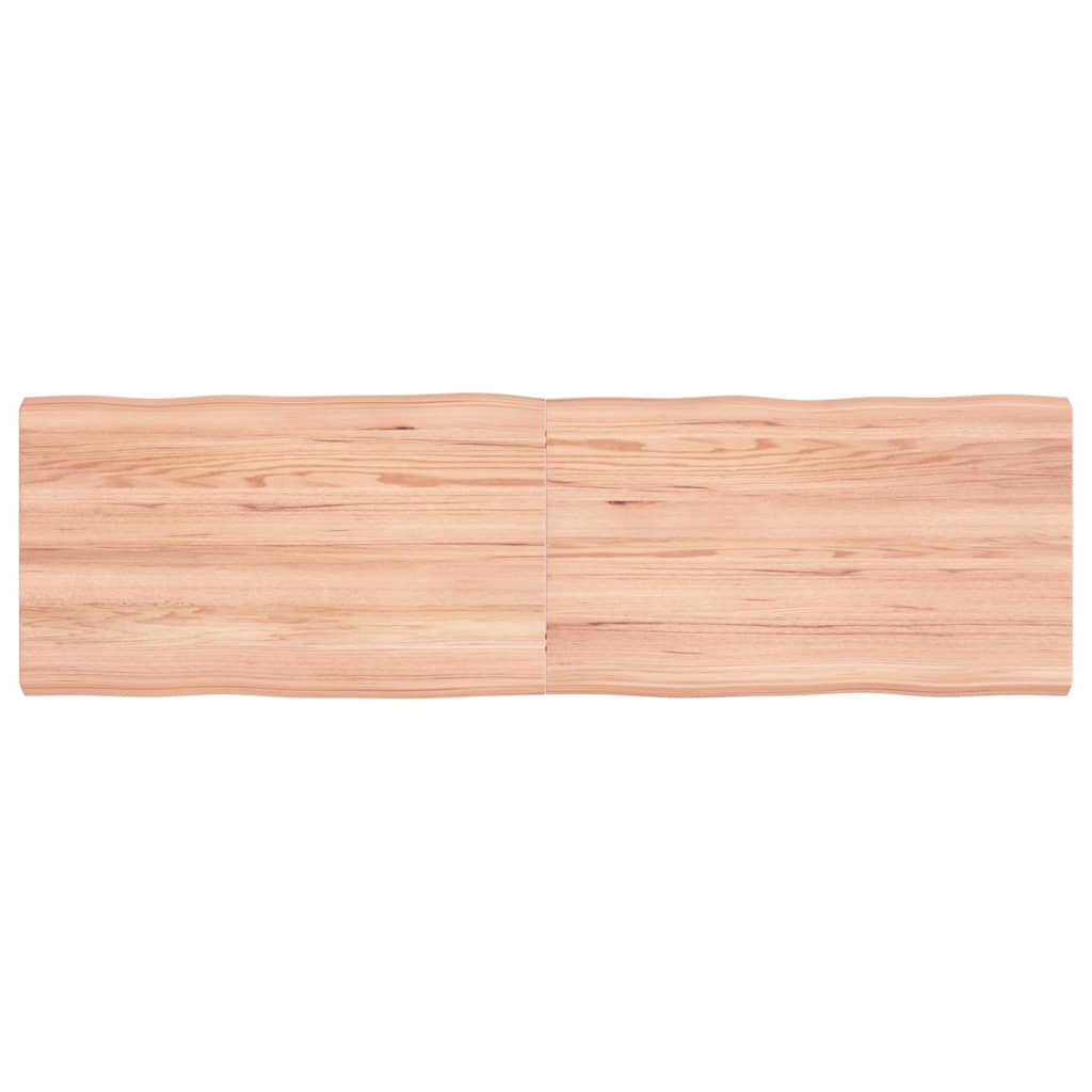 vidaXL Blat masă, 140x40x(2-4) cm, maro, lemn tratat contur organic