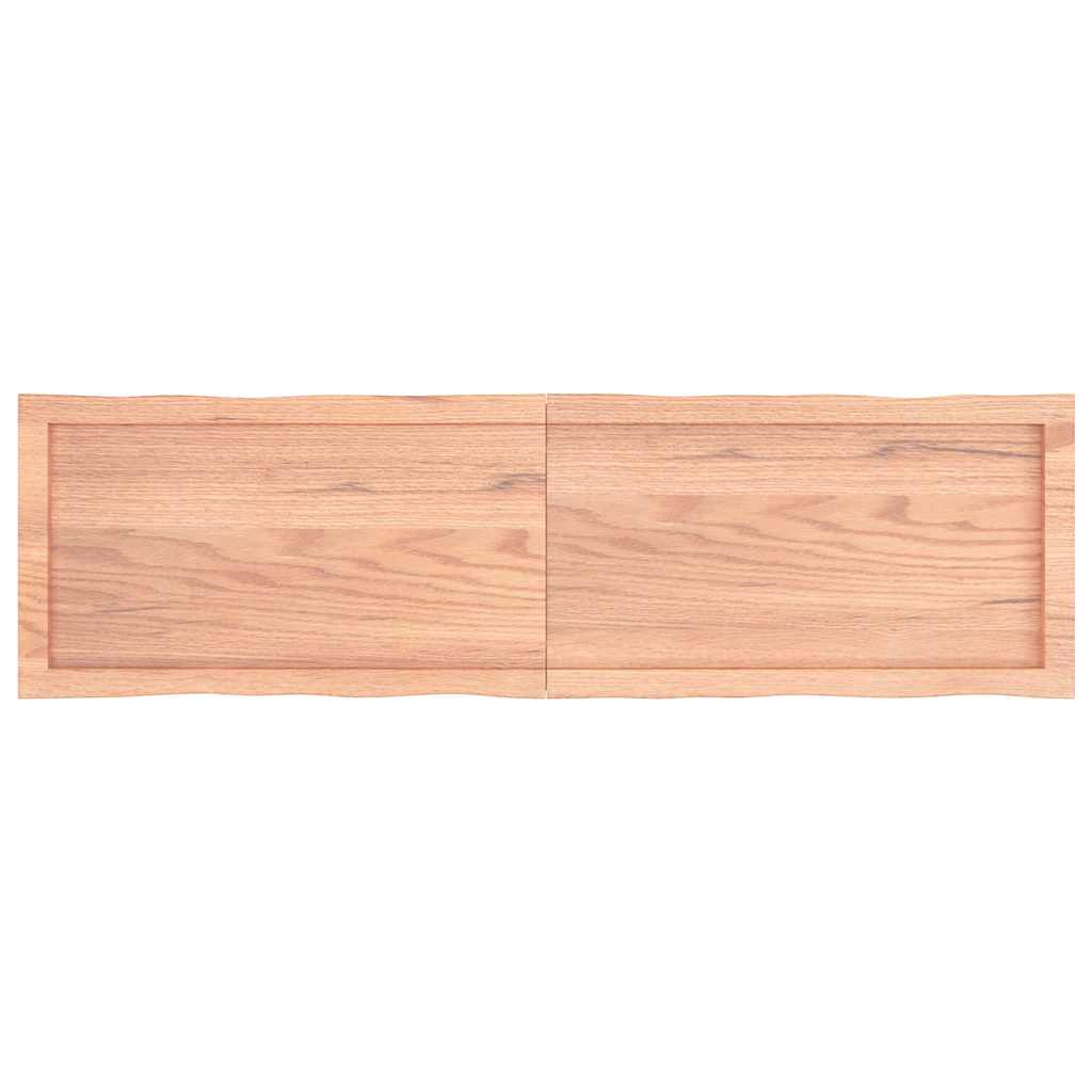 vidaXL Blat masă, 140x40x(2-6) cm, maro, lemn tratat contur organic vidaXL Blat masă, 140x40x(2-6) cm, maro, lemn tratat contur organic