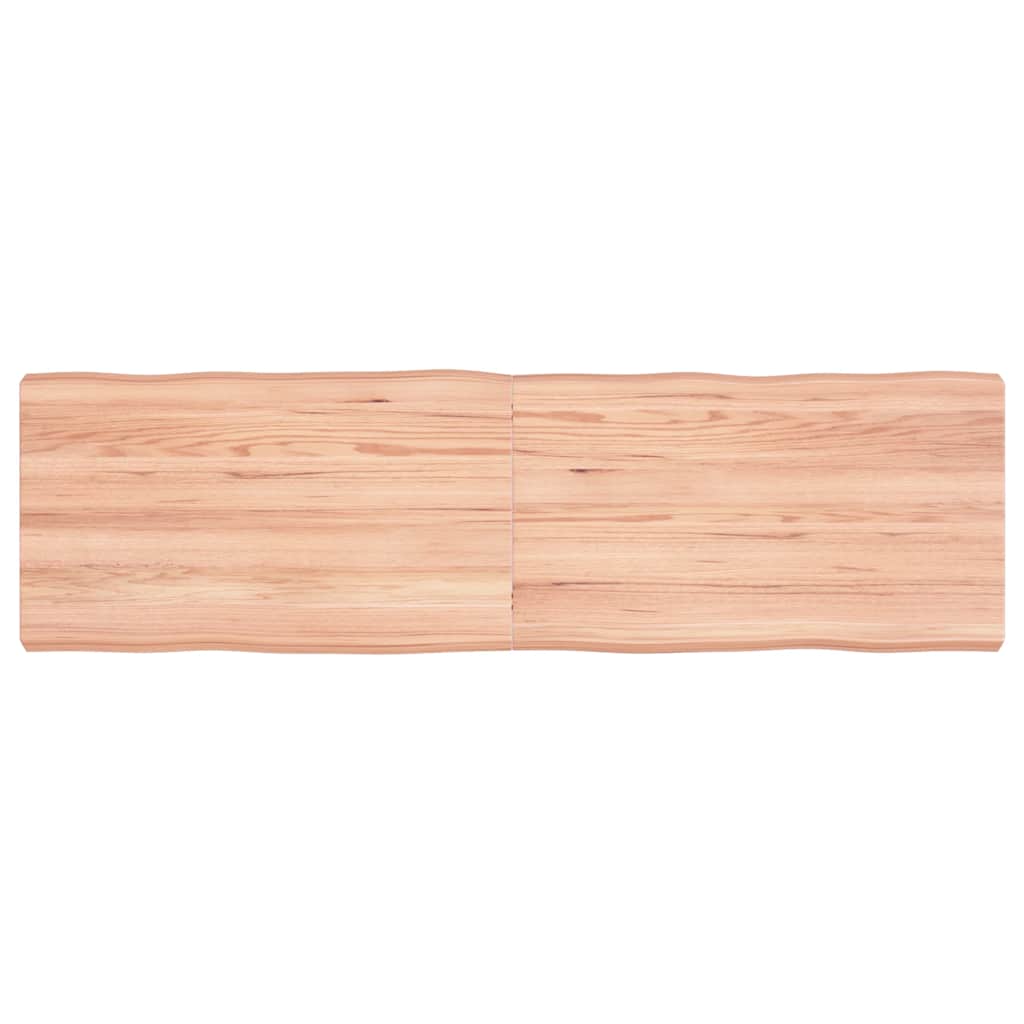vidaXL Blat masă, 140x40x(2-6) cm, maro, lemn tratat contur organic vidaXL Blat masă, 140x40x(2-6) cm, maro, lemn tratat contur organic