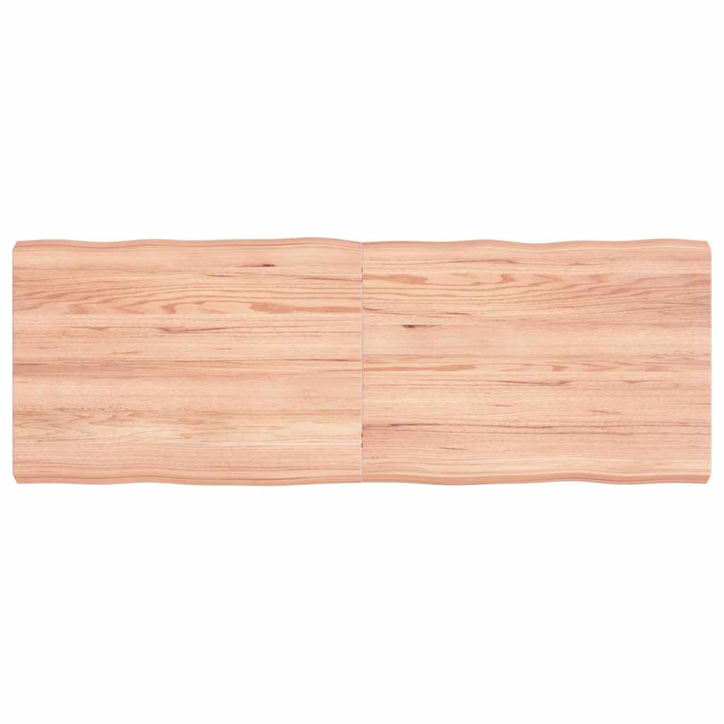vidaXL Blat masă, 140x50x(2-6) cm, maro, lemn tratat contur organic