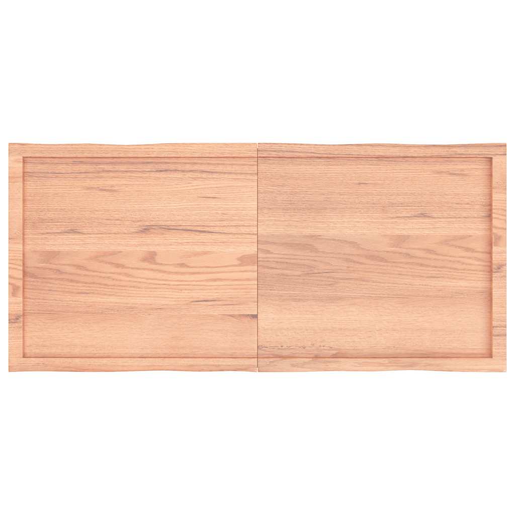vidaXL Blat masă, 140x60x(2-6) cm, maro, lemn tratat contur organic vidaXL Blat masă, 140x60x(2-6) cm, maro, lemn tratat contur organic