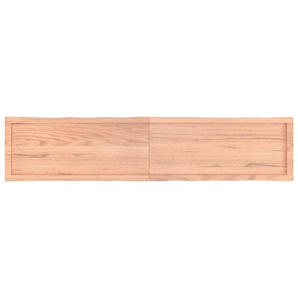 vidaXL Blat masă, 180x40x(2-4) cm, maro, lemn tratat contur organic vidaXL Blat masă, 180x40x(2-4) cm, maro, lemn tratat contur organic