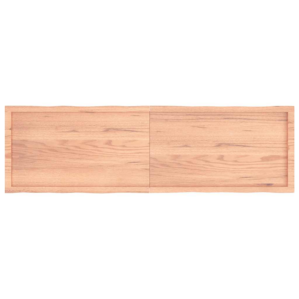 vidaXL Blat masă, 180x50x(2-4) cm, maro, lemn tratat contur organic vidaXL Blat masă, 180x50x(2-4) cm, maro, lemn tratat contur organic