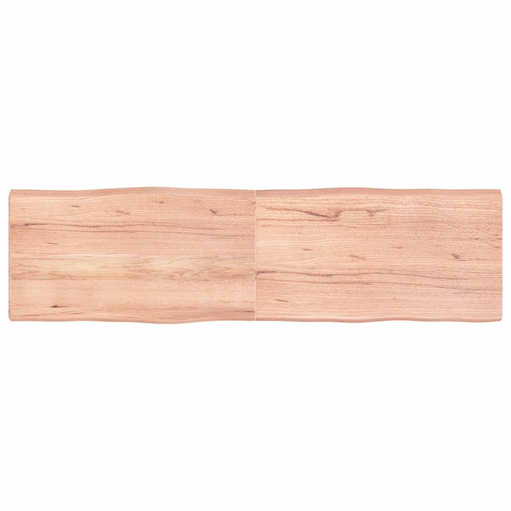 vidaXL Blat masă, 180x50x(2-6) cm, maro, lemn tratat contur organic vidaXL Blat masă, 180x50x(2-6) cm, maro, lemn tratat contur organic