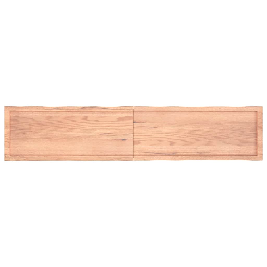 vidaXL Blat masă, 200x40x(2-6) cm, maro, lemn tratat contur organic vidaXL Blat masă, 200x40x(2-6) cm, maro, lemn tratat contur organic