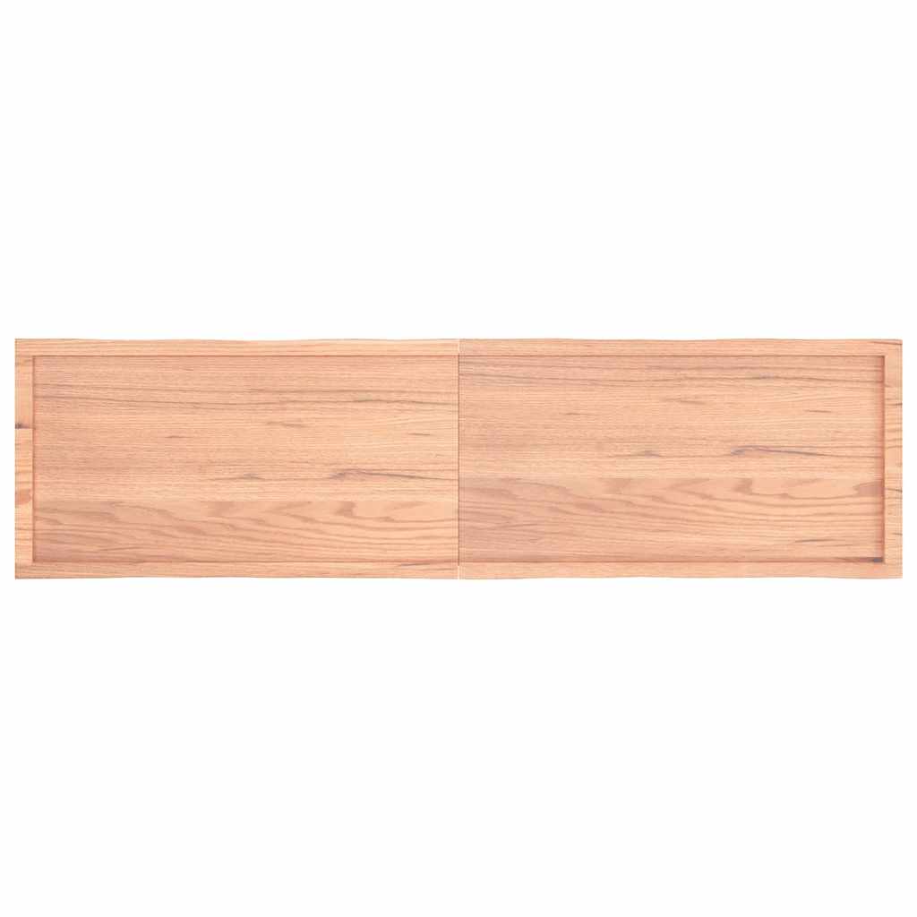 vidaXL Blat masă, 200x50x(2-6) cm, maro, lemn tratat contur organic vidaXL Blat masă, 200x50x(2-6) cm, maro, lemn tratat contur organic