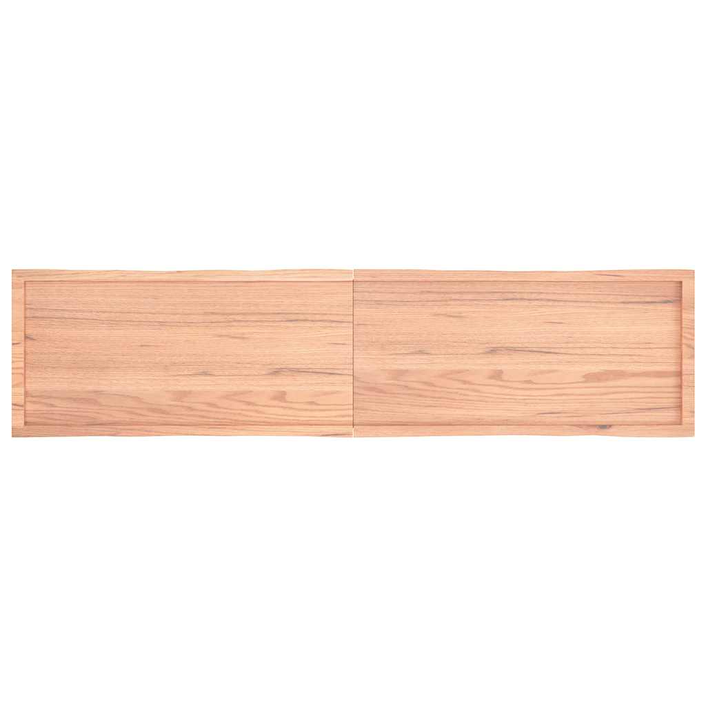 vidaXL Blat masă, 220x50x(2-6) cm, maro, lemn tratat contur organic vidaXL Blat masă, 220x50x(2-6) cm, maro, lemn tratat contur organic