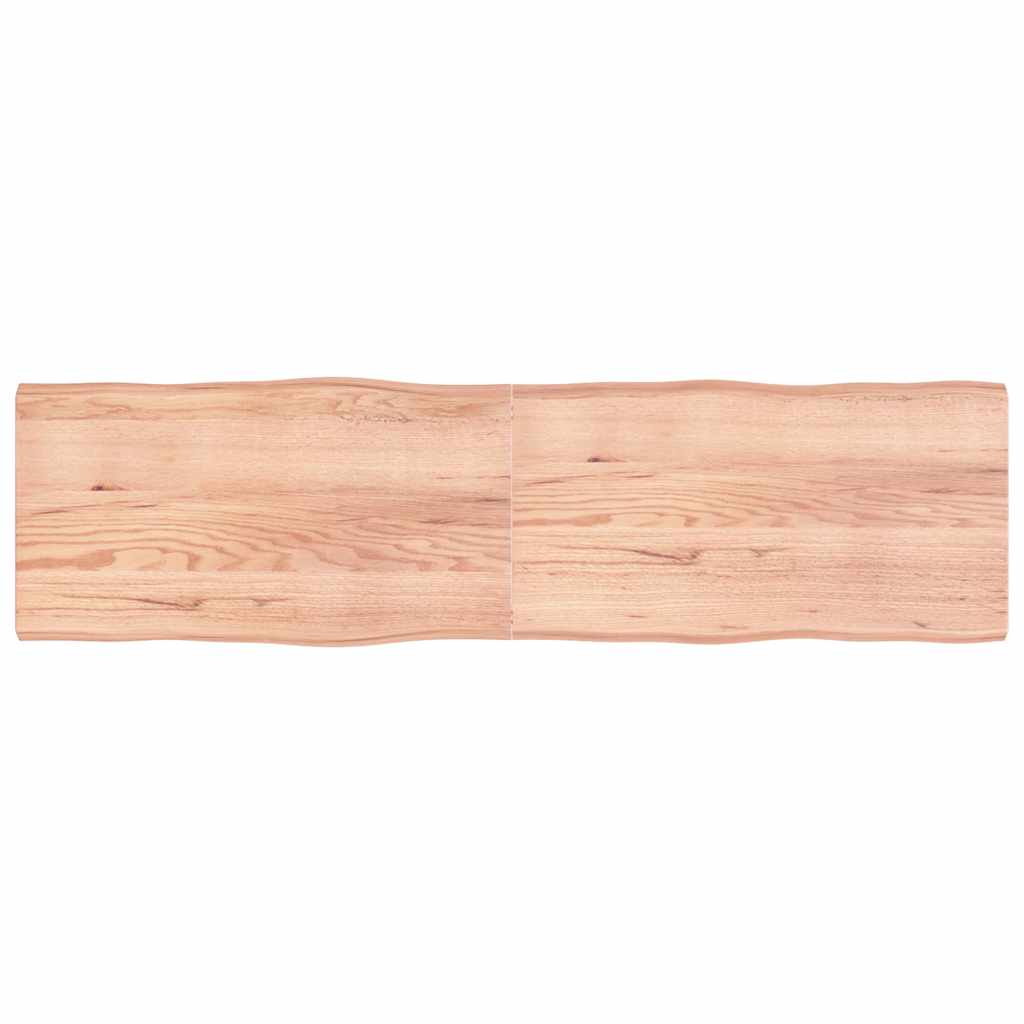vidaXL Blat masă, 220x60x(2-6) cm, maro, lemn tratat contur organic vidaXL Blat masă, 220x60x(2-6) cm, maro, lemn tratat contur organic