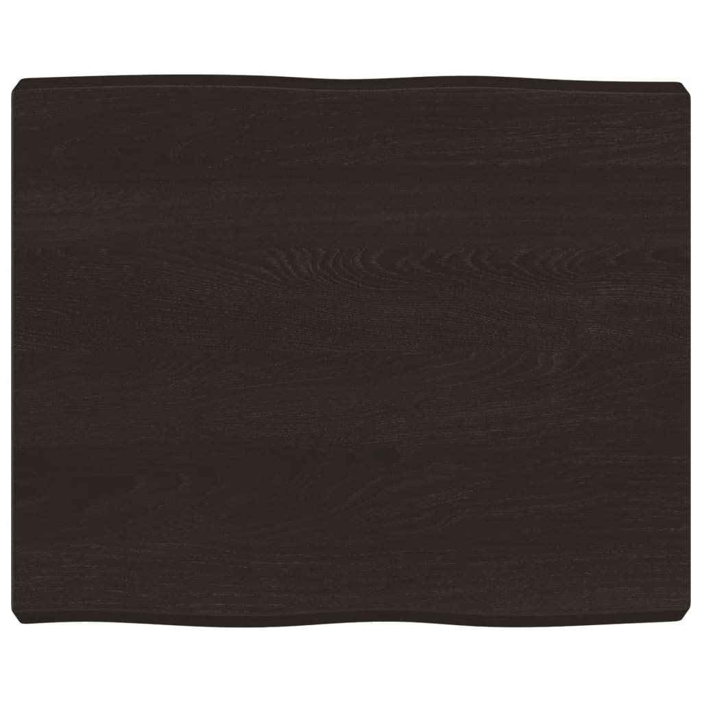 vidaXL Blat masă, 60x50x(2-6) cm, maro, lemn tratat contur organic vidaXL Blat masă, 60x50x(2-6) cm, maro, lemn tratat contur organic