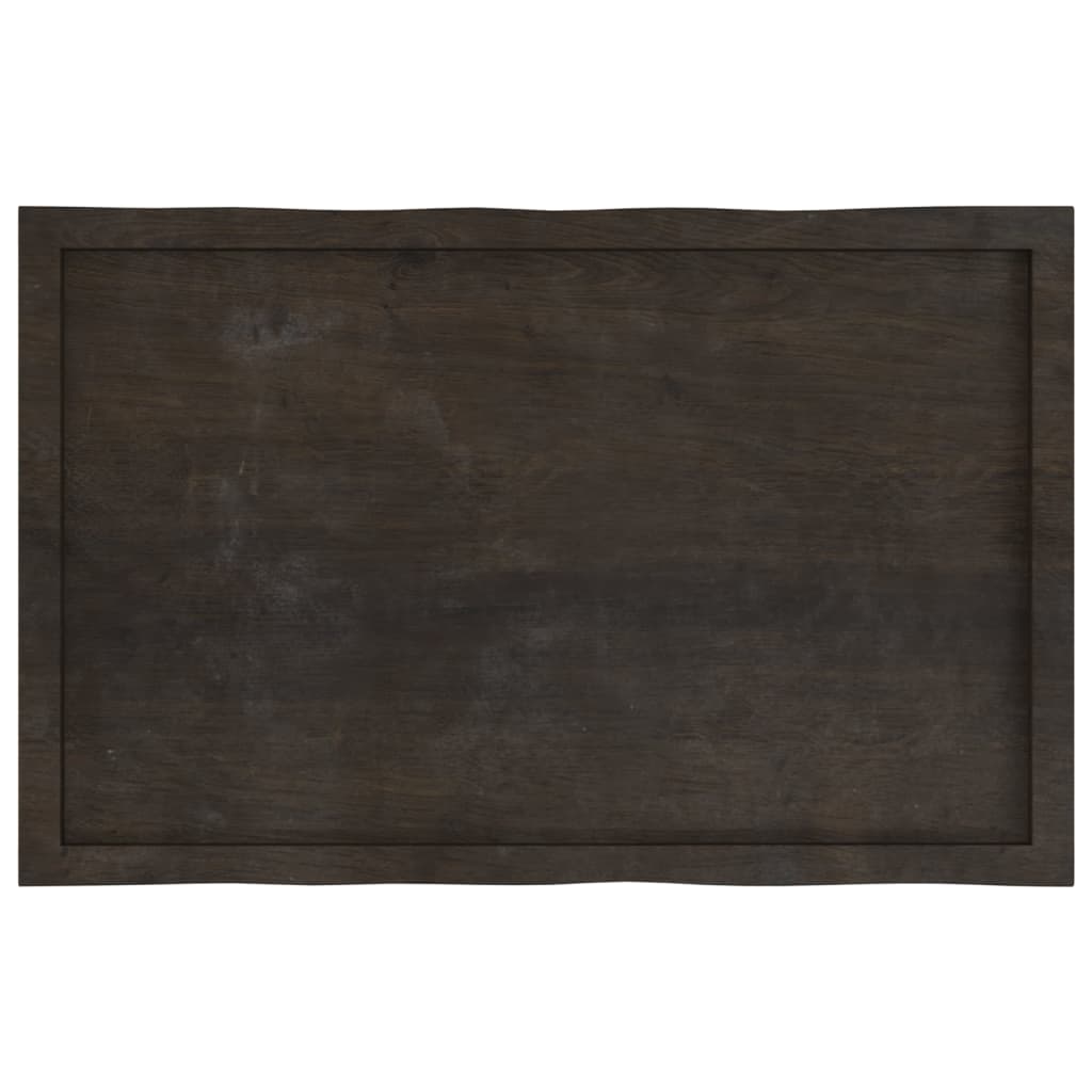vidaXL Blat masă, 100x60x(2-6) cm, maro, lemn tratat contur organic