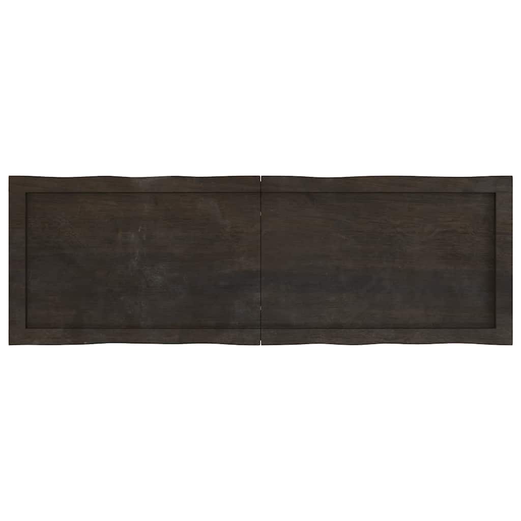 vidaXL Blat masă, 120x40x4 cm, gri, lemn stejar tratat contur organic vidaXL Blat masă, 120x40x4 cm, gri, lemn stejar tratat contur organic