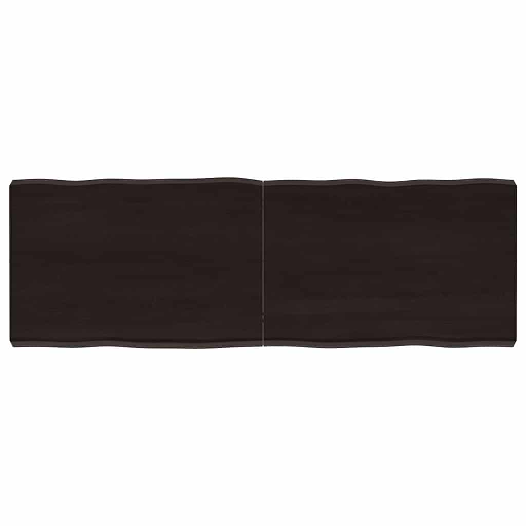 vidaXL Blat masă, 120x40x6 cm, gri, lemn stejar tratat contur organic vidaXL Blat masă, 120x40x6 cm, gri, lemn stejar tratat contur organic