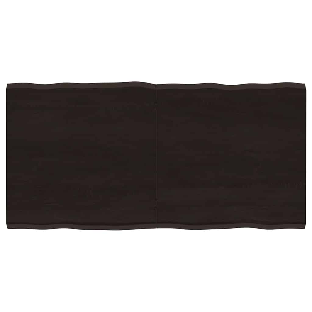 vidaXL Blat masă, 120x60x4 cm, gri, lemn stejar tratat contur organic vidaXL Blat masă, 120x60x4 cm, gri, lemn stejar tratat contur organic