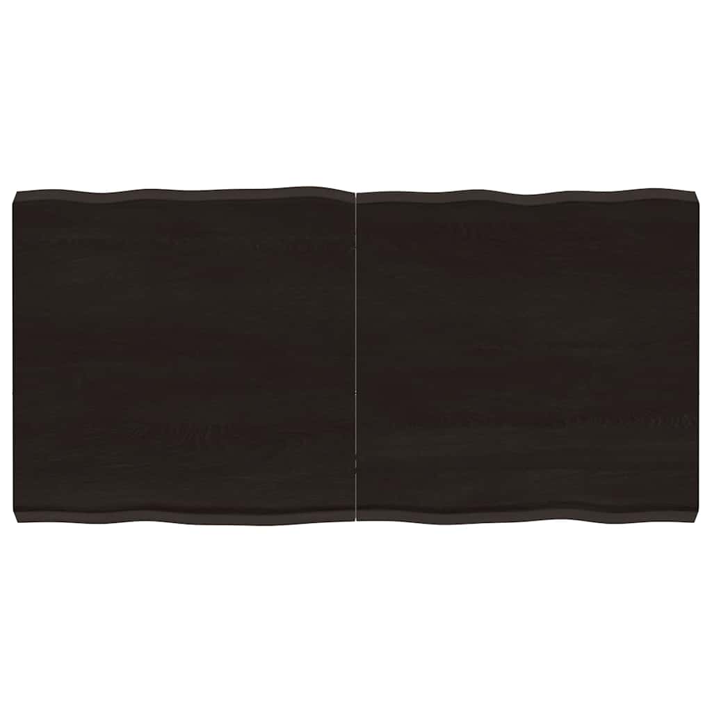 vidaXL Blat masă, 120x60x6 cm, gri, lemn stejar tratat contur organic vidaXL Blat masă, 120x60x6 cm, gri, lemn stejar tratat contur organic