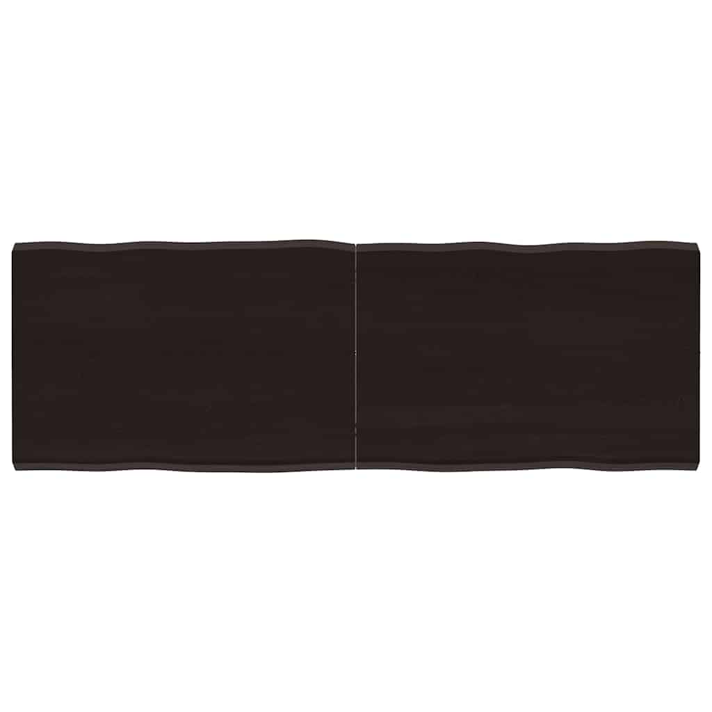 vidaXL Blat masă, 140x50x4 cm, gri, lemn stejar tratat contur organic vidaXL Blat masă, 140x50x4 cm, gri, lemn stejar tratat contur organic