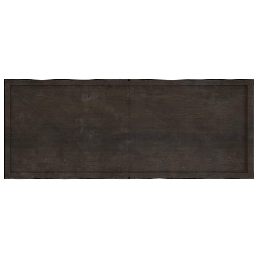 vidaXL Blat masă, 160x60x6 cm, gri, lemn stejar tratat contur organic