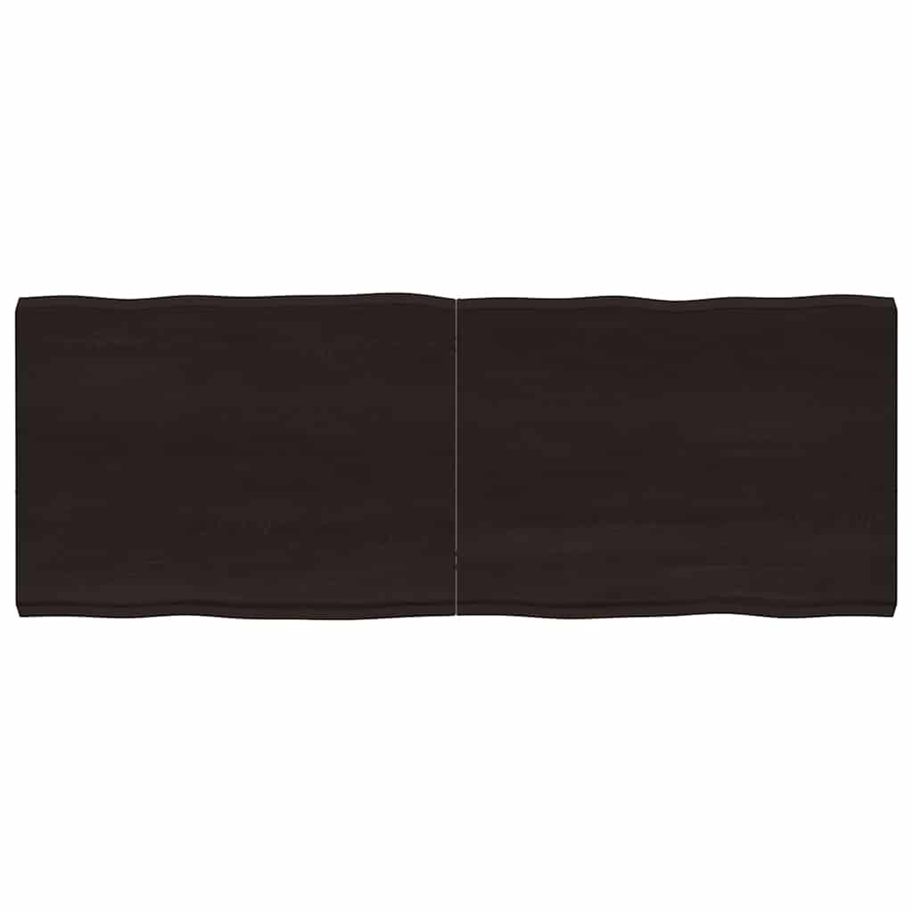 vidaXL Blat masă, 160x60x6 cm, gri, lemn stejar tratat contur organic