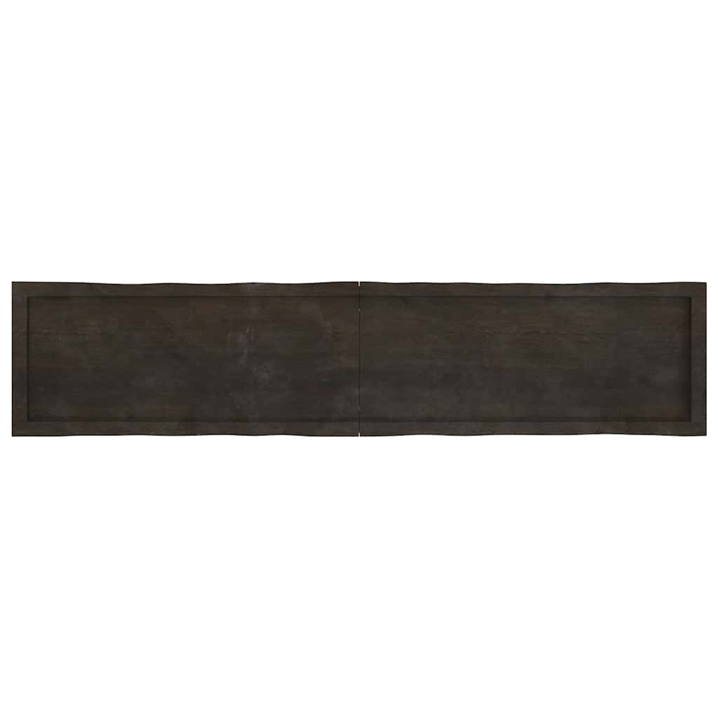 vidaXL Blat masă, 180x40x(2-4) cm, maro, lemn tratat contur organic vidaXL Blat masă, 180x40x(2-4) cm, maro, lemn tratat contur organic