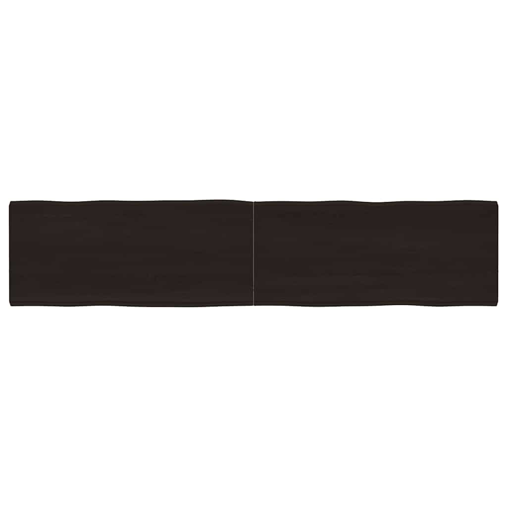 vidaXL Blat masă, 180x40x(2-4) cm, maro, lemn tratat contur organic vidaXL Blat masă, 180x40x(2-4) cm, maro, lemn tratat contur organic
