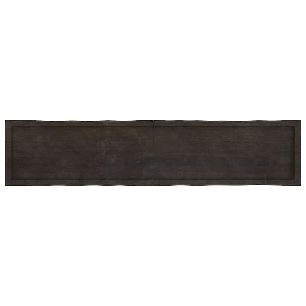 vidaXL Blat masă, 180x40x(2-6) cm, maro, lemn tratat contur organic vidaXL Blat masă, 180x40x(2-6) cm, maro, lemn tratat contur organic