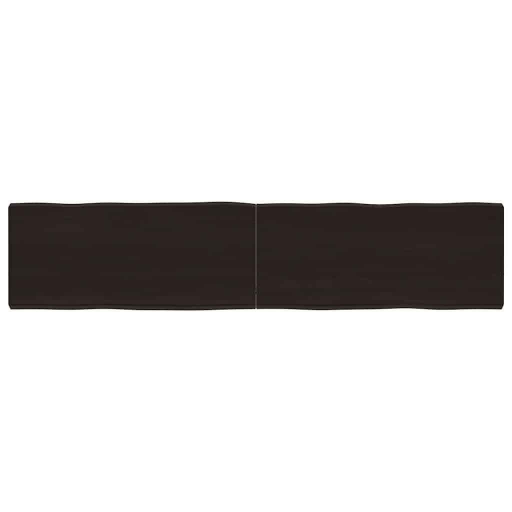vidaXL Blat masă, 180x40x(2-6) cm, maro, lemn tratat contur organic vidaXL Blat masă, 180x40x(2-6) cm, maro, lemn tratat contur organic